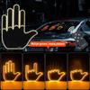 Five Finger Shaped Hand Lamp Funny Finger Car Decoration Funny Luminous Panel  Rear Window