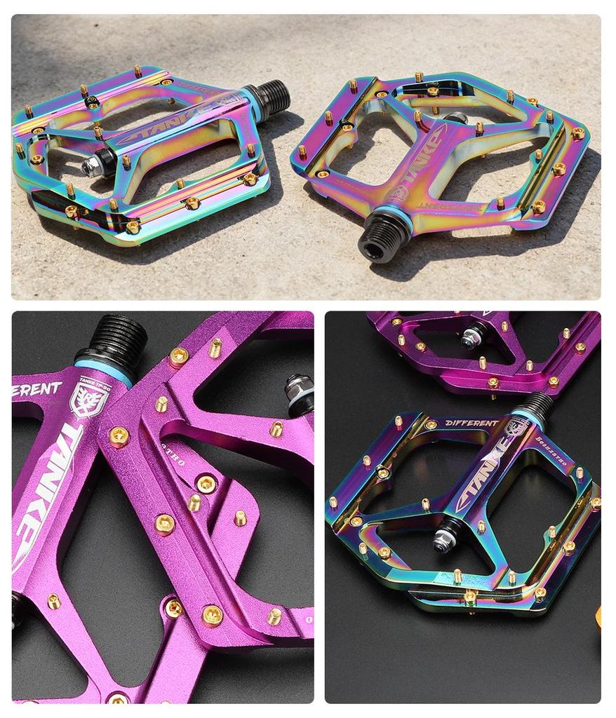 Carbon Guest CNC Colorful Aluminum Bike Pedals with Bearing Axle for Mountain and Off-Road Biking