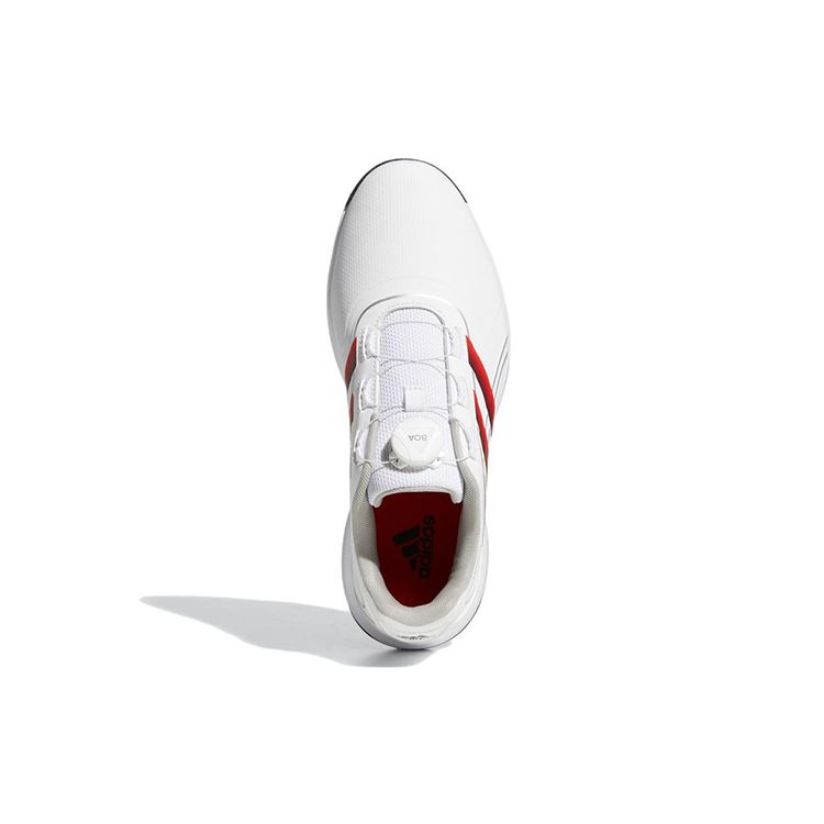 Adidas Traxion Lite Max Boa Comfortable Durable Low Top Golf Shoes Men Golf Shoes White Red GZ3852