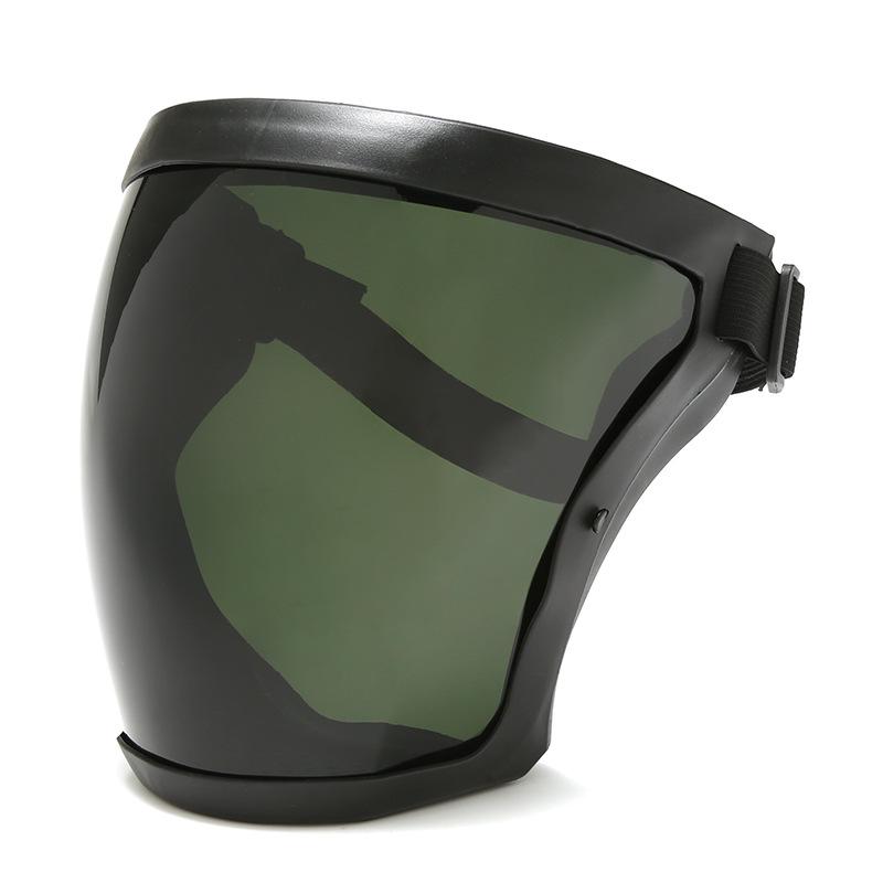 High-Definition Transparent Protective Face Shield - Anti-Droplet, Dustproof, Protective Riding Goggles.