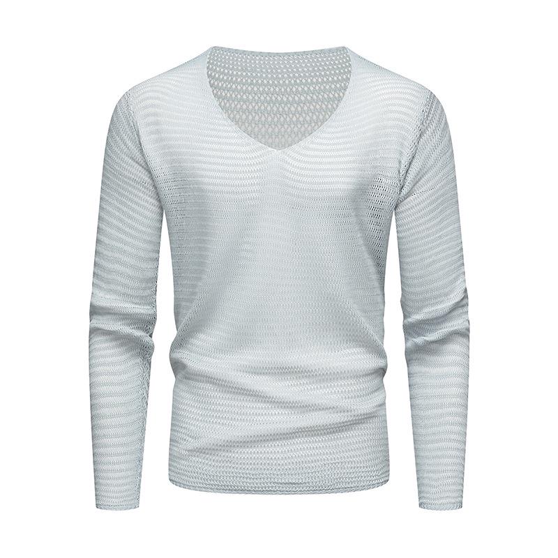 

Женский летний свитер свободной вязки с ажурным узором M серый