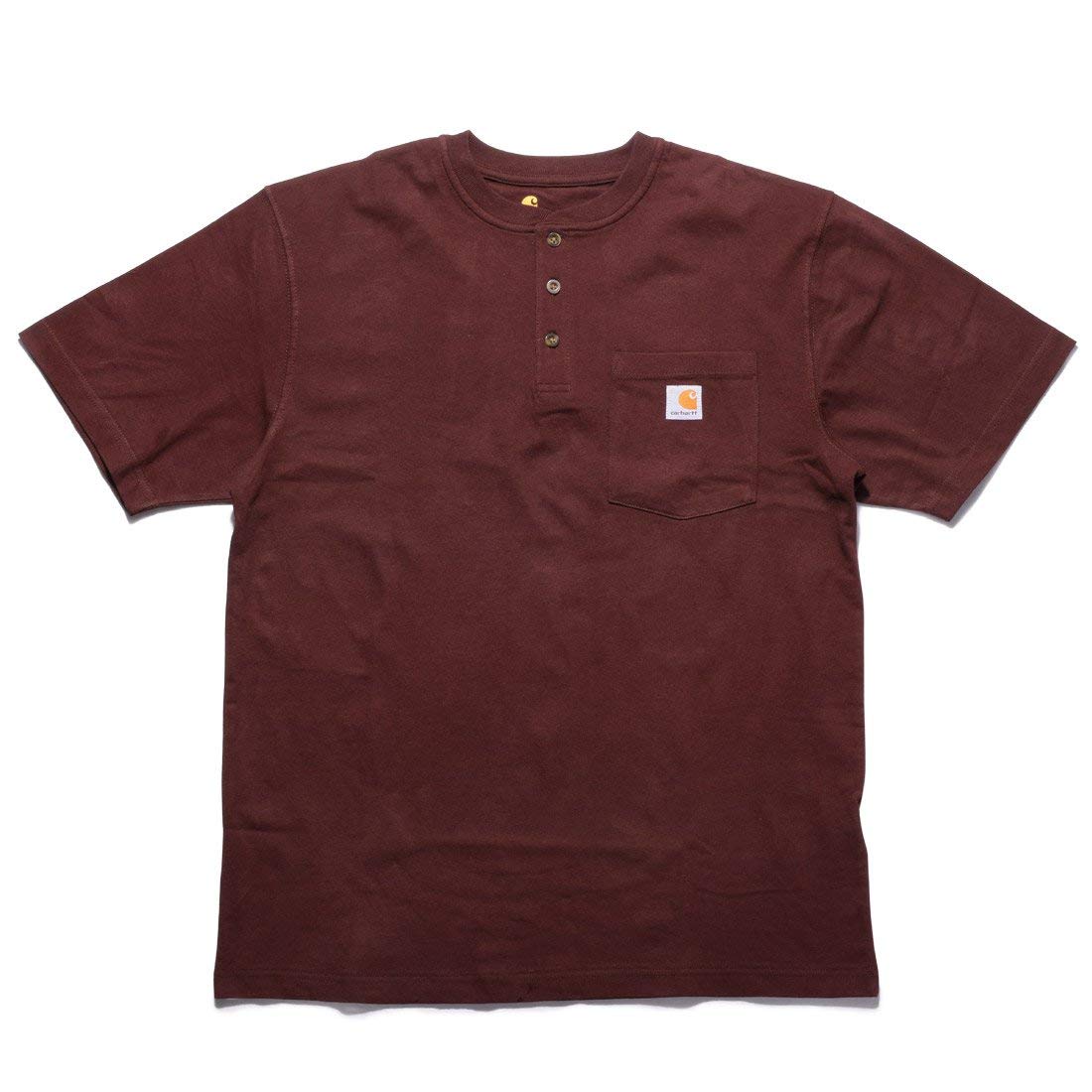 

Футболка с коротким рукавом и карманом Henley Neck K84 Port XL [Carhartt]