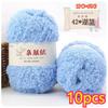 11g Velvet Yarn Plush Yarn For DIY Hand Knitting Crochet Crafts Bag Hat Doll Sweater Wool Soft Thin Colorful Coral Chenille Yarn