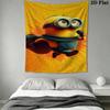 Minions Bath Bedding 1 Duvet Cover 2 Pillowcase Without Core Christmas Birthday Gift Bedding Set Soft And Comfortable Bedding