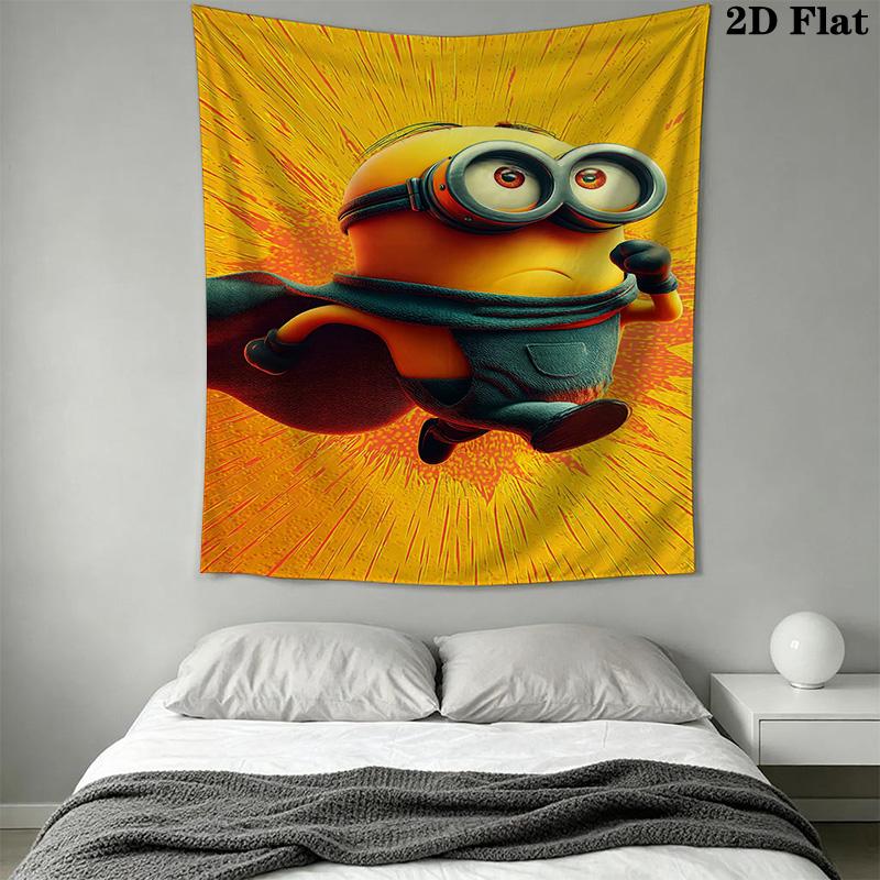 Minions Bath Bedding 1 Duvet Cover 2 Pillowcase Without Core Christmas Birthday Gift Bedding Set Soft And Comfortable Bedding