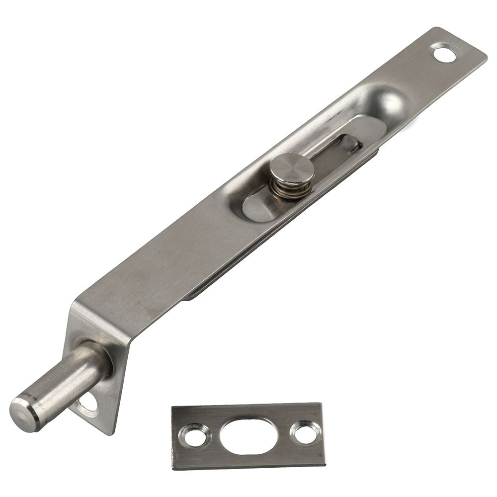 6-tums infälld bult dörrlås Kraftig rostfritt stål Dold skjutbult Spakmanövrerat spärrhandtag med skruvar