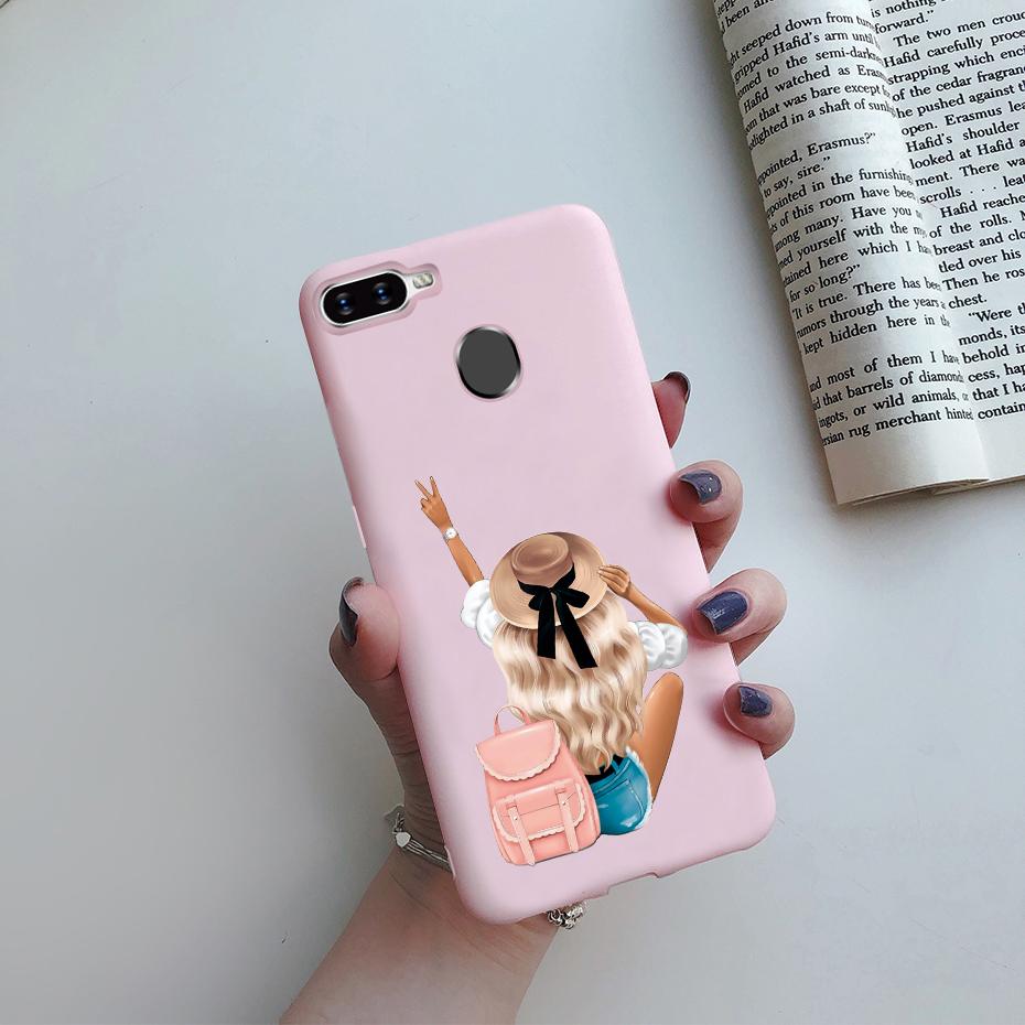 Case For OPPO A5S Back Cover Soft Candy Silicone Pretty Girls Phone Case For OPPO A5S AX5S A7 2018 AX7 A7N A12 Cover Coque Funda