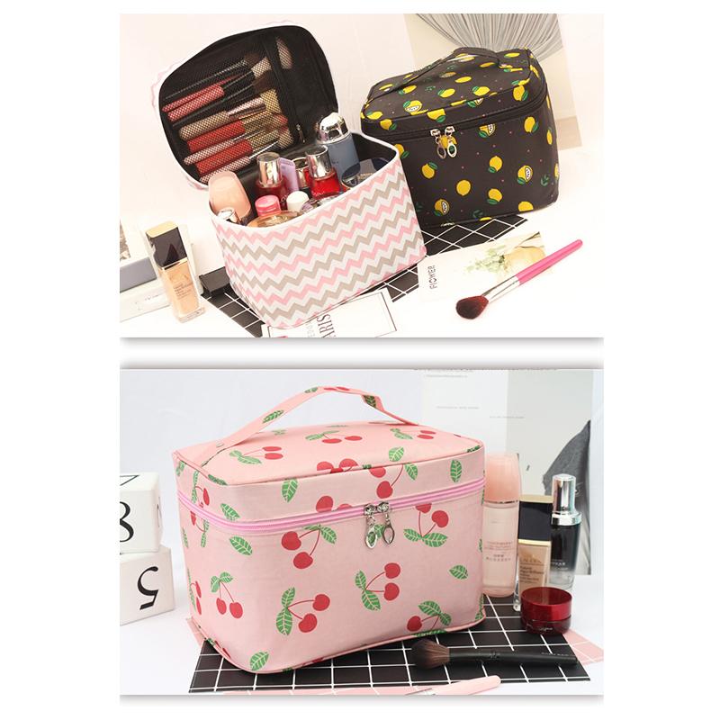 Waterproof Portable Women Makeup Bag High Capacity Toiletries Organizer Storage Cosmetic Cases Zipper Wash Beauty Pouch Travel
