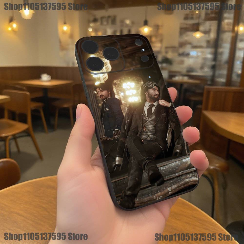 C-Clair Obscur Expedition 33 Telefoonhoesje Voor iPhone 17,16,15,14,13,12,11,Pro,XS,Max,XR,Plus,E,SE4,Mini Zwart Zachte Cover