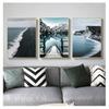 Poster Nordic Style Canvas Print Mountain Lake Painting Modern Scandinavian Home Decoration Wall Art Picture Nature Landscape