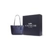 Coach Fiona beschichtetes Canvas und Glattleder Umhängetasche Mittel Damen Marineblau CW396-SBLNV