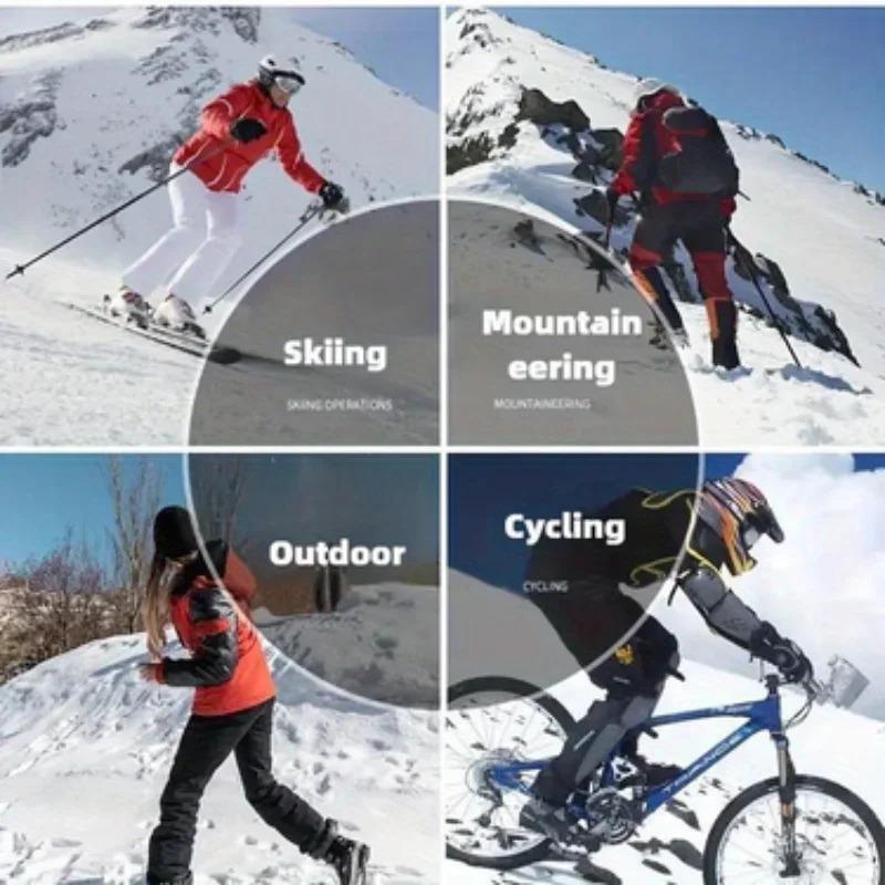 Strick-Gesichtsmaske Winddicht Dick Weich Bequem mit Hals- und Ohrenschutz zum Laufen, Skifahren, Angeln, Outdoor, Motorradfahren