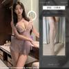 Sex Underwear Pure Desire Pearl Perspective Suspender Nightdress Sexy Lace Print No-take Pajamas Seduce Women