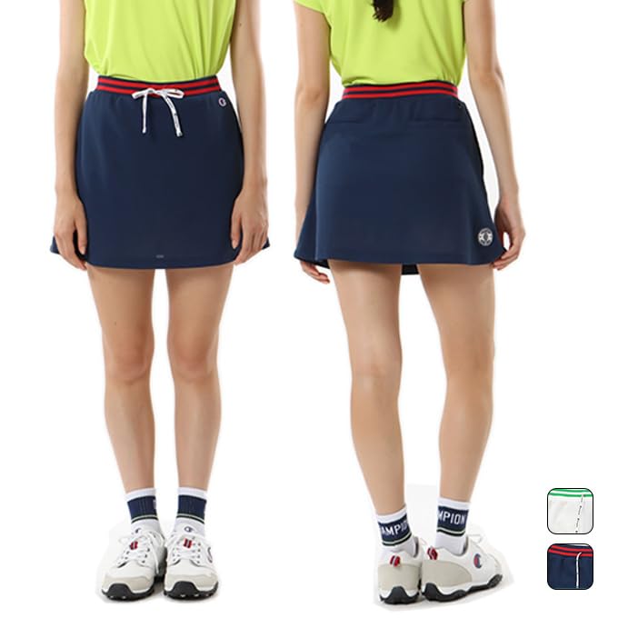 

Champion Golf Odor UV Heat Graphic Logo Print Women s Skirt, CW-ZG207, Navy, Antibacterial, Resistant, Quick-Drying, Protection, Shielding,