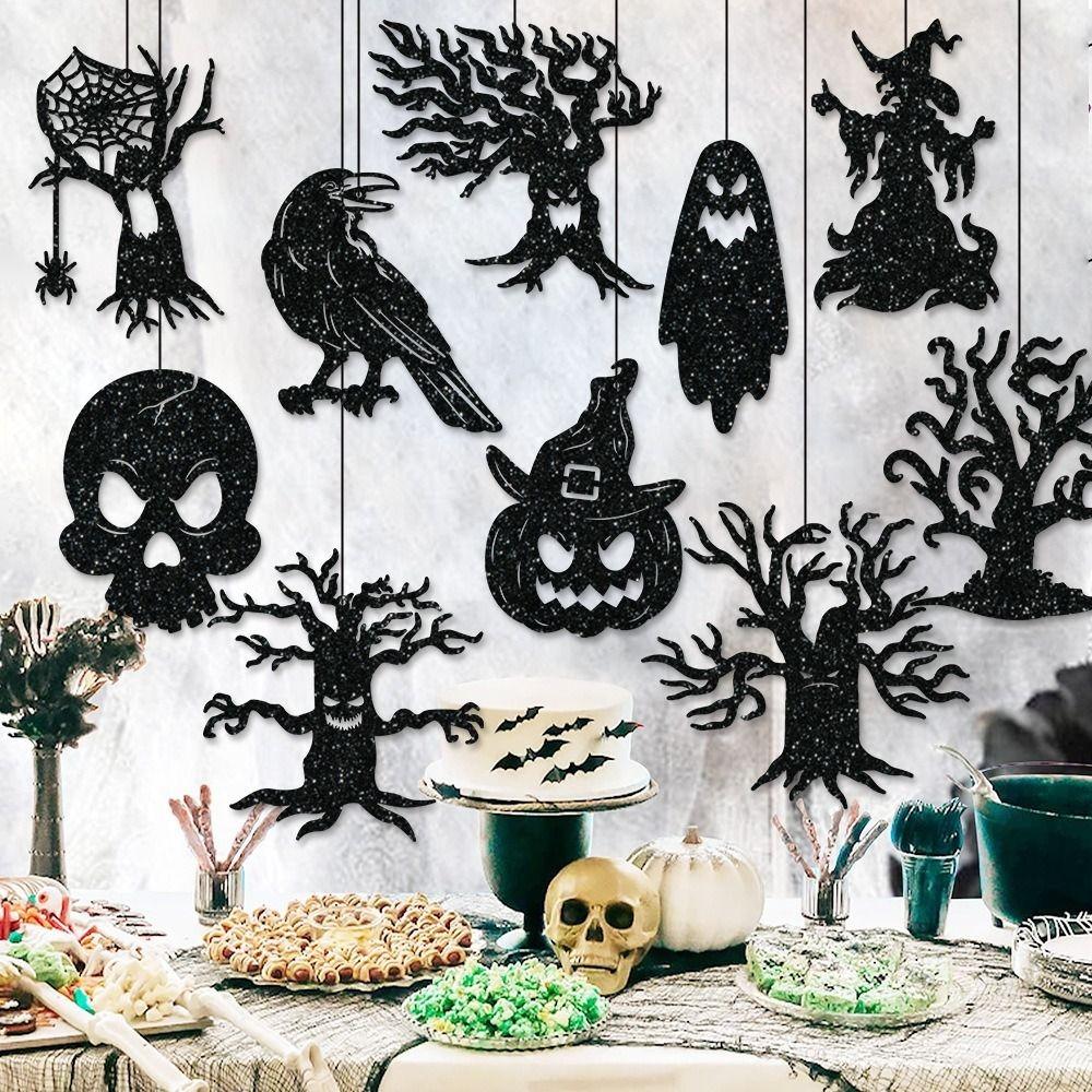 Ghost Halloween Paper Hanging Pendant Witch Pumpkin Home Decoration Halloween Party Prop  Party
