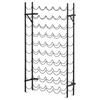 Wine Holder Rack with 10 Tier 60 Bottles Storage Ideal Bar Display In Black 63 X 20.5 X 118cm