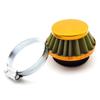 For Motorized Bicycle Push Mini Moto Pocket Bike ATV Quad Motorcycle Parts- Universal 38MM Air Filter Gold
