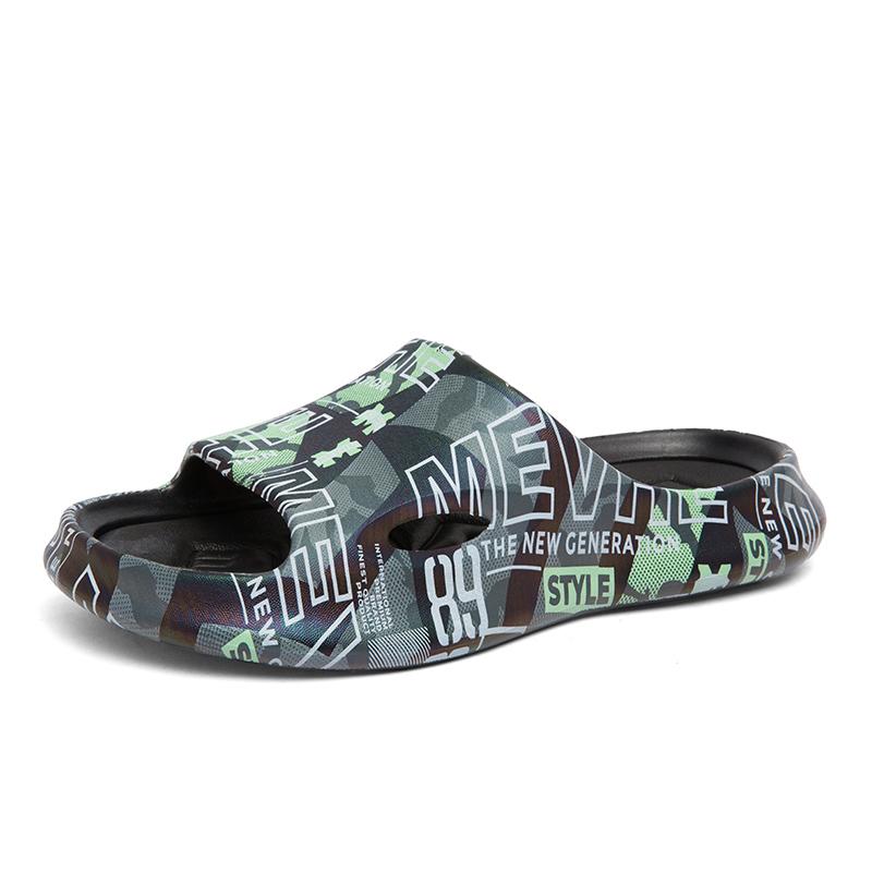Móda Venkovní Pánské Pantofle Lehké Pánské Plážové Boty Protiskluzové Koupelnové Pantofle Měkké Vnitřní Domácí Sandály Módní Žabky