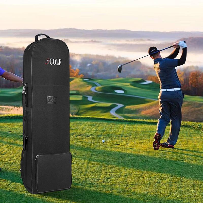1Pcs Practical Durable 600D Golf Club Bags Storage Pouch Soft Golf Travel Bags With Wheels Large Capacity Aviation Bag