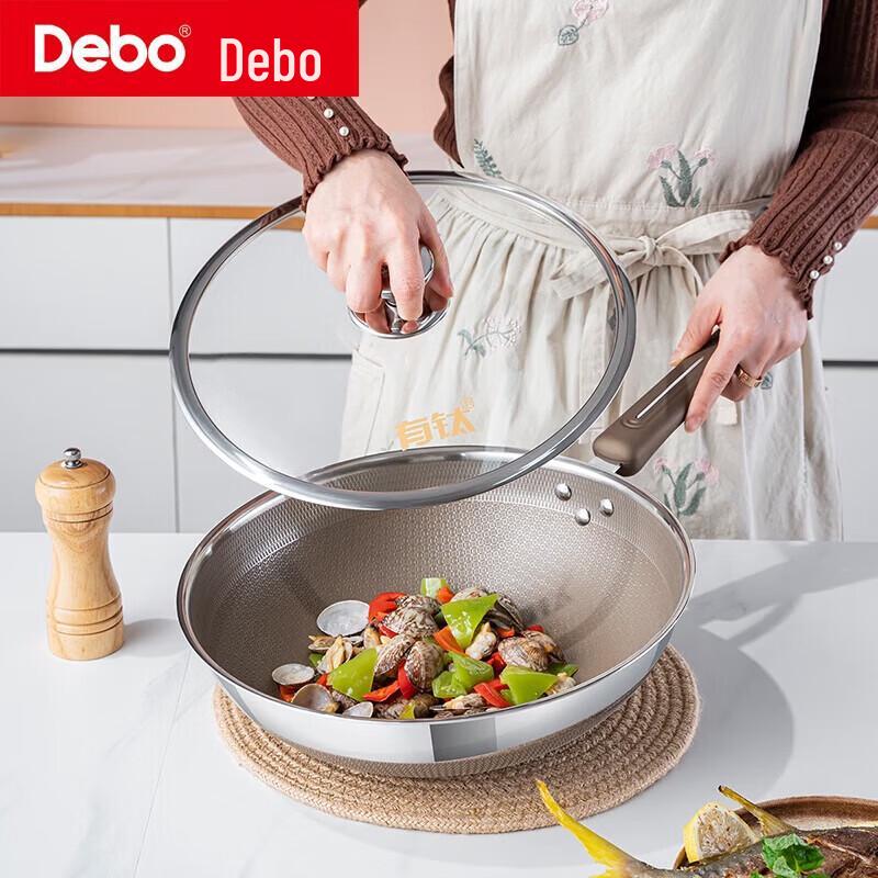Debo George 32cm Titanium Non-Stick Wok