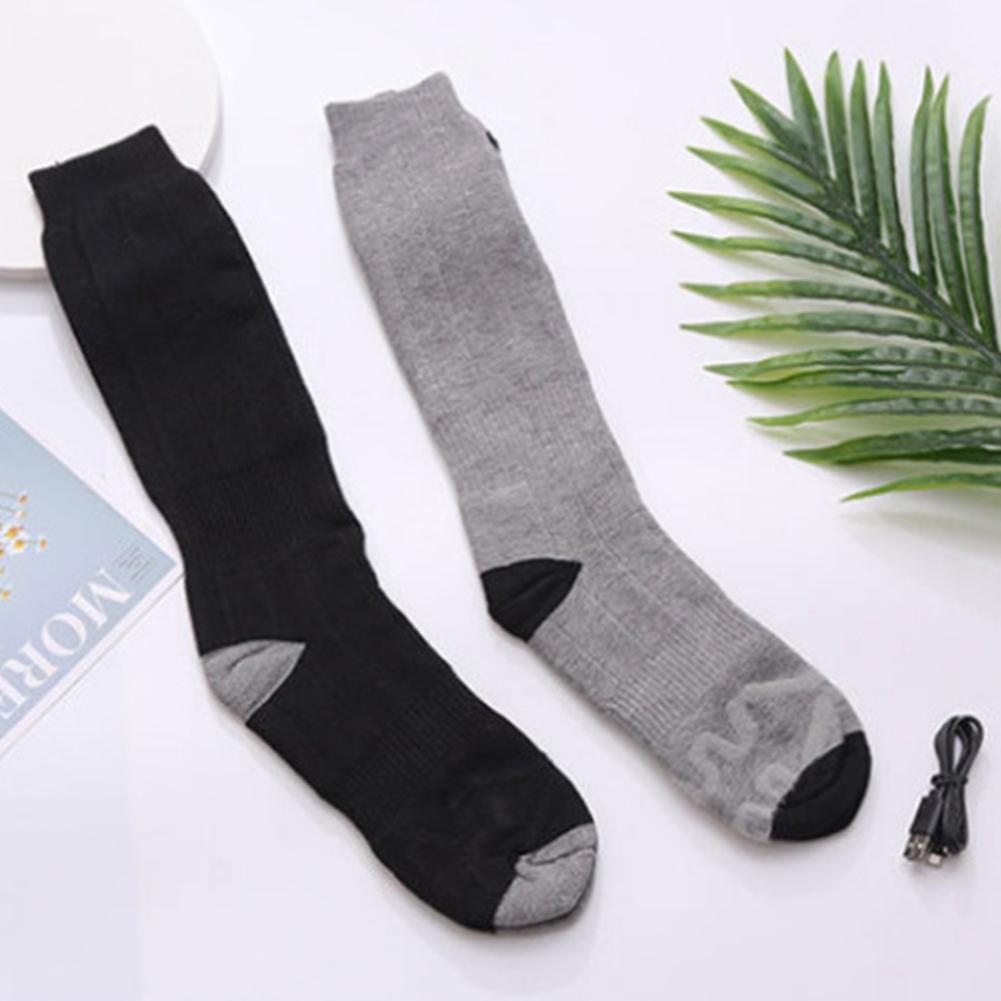 Unisex Foot Warm Socks Breathable Thermal Insulated Sock Washable Rechargable for Outdoor Camping Hiking