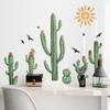 Boho Cactus Wall Stickers Removable Peel and Stick Murals Decor Wall Art Decals  Living Room