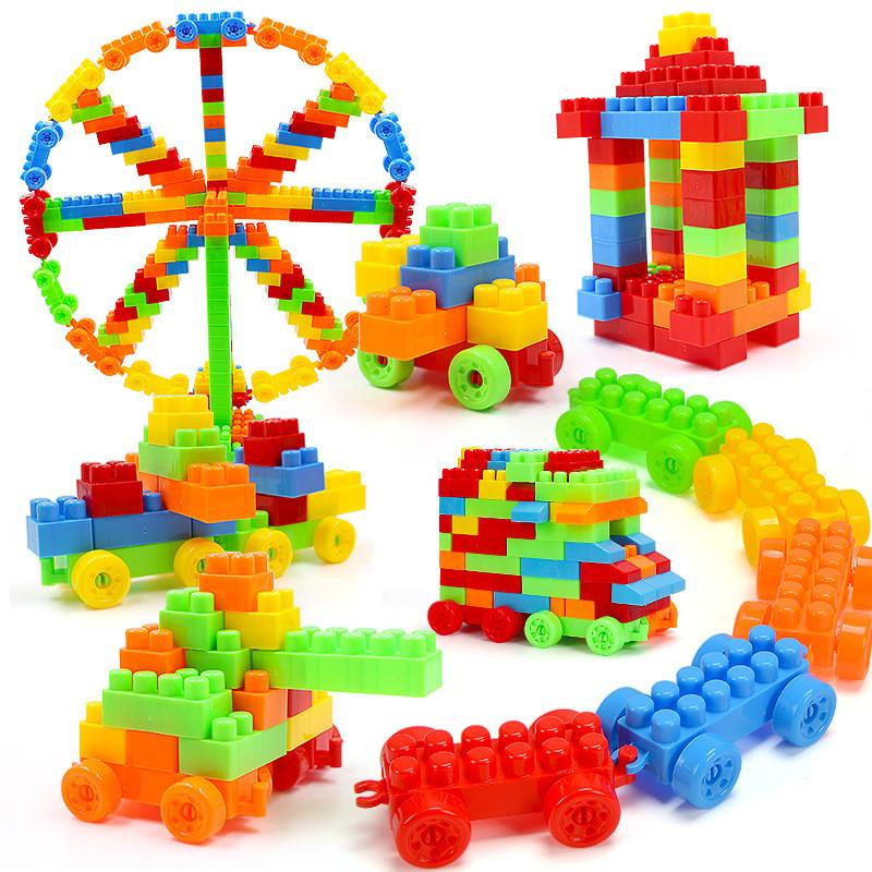 Large Plastic Building Blocks Early Education Puzzle Kindergarten Assembly