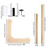 Tabletop Embroidery Table Stand | stable Hands Stitching Wood Finish, Adjustable Stand,