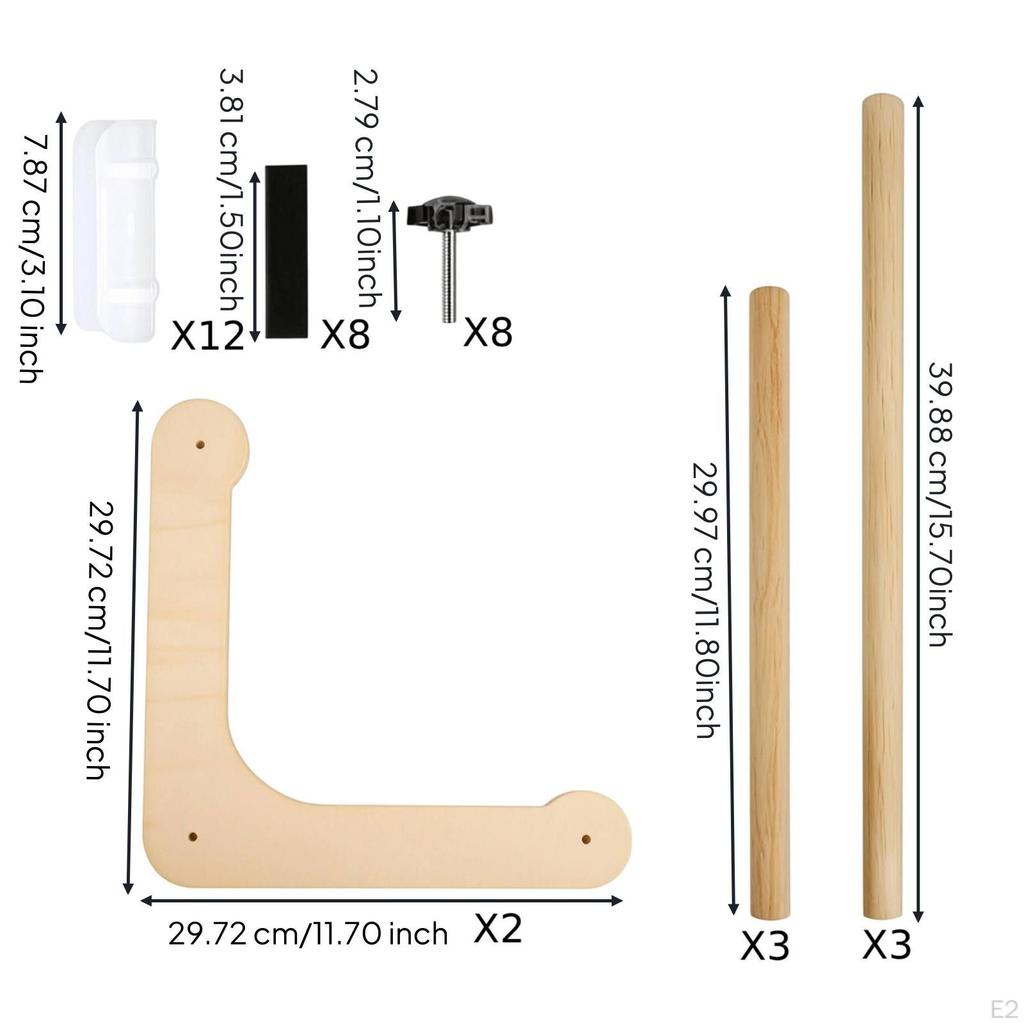 Tabletop Embroidery Table Stand | stable Hands Stitching Wood Finish, Adjustable Stand,