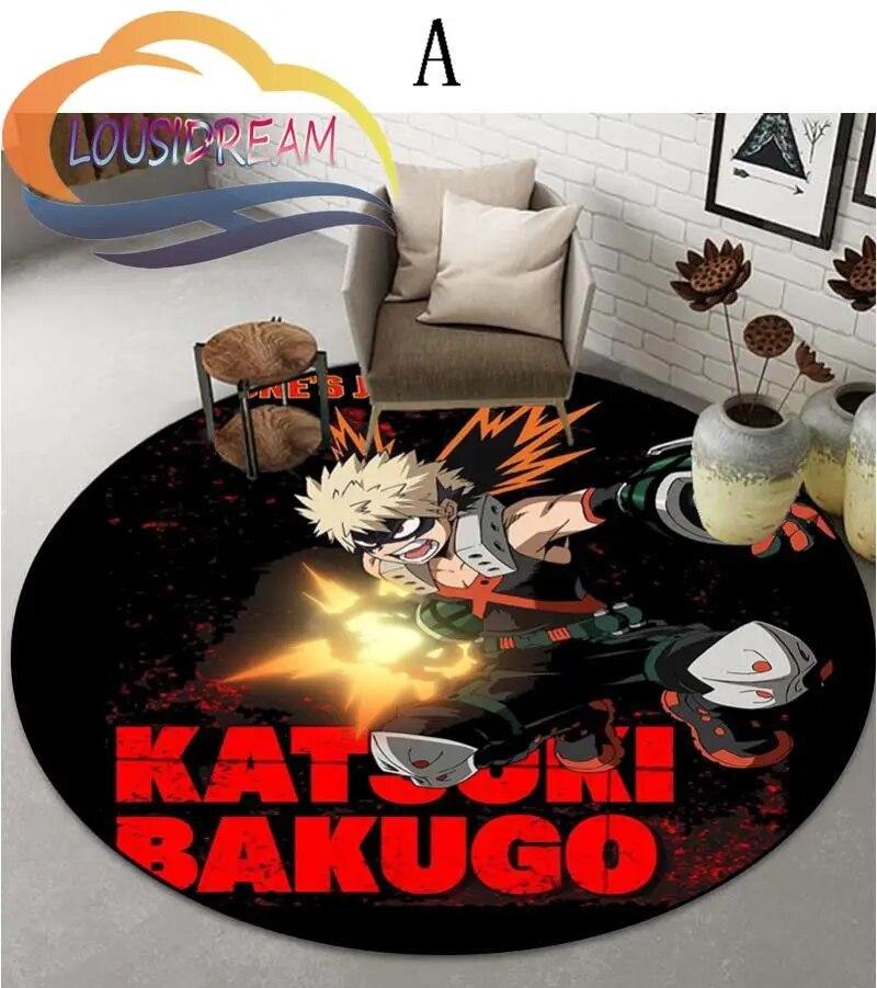 Cartoon My Hero Academia patternCarpet Round Carpet Home Decor Anti-slip  Area Rug {Customize Your Picture}