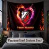 Custom Name Text Tapestry,FC Utrecht Decorative Wall Hanging, Background Tapestry For Home Bedroom