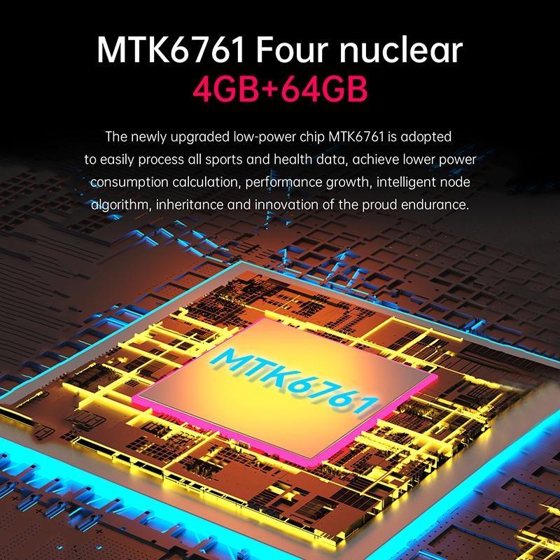 Rainbuvvy Q668 4G Akıllı Saat Telefon 1,99 inç ekran Android 9.0 Dört Çekirdekli 2GB RAM 16GB ROM 930mAh WIFI 5MP Çift Kamera Zarif Saat