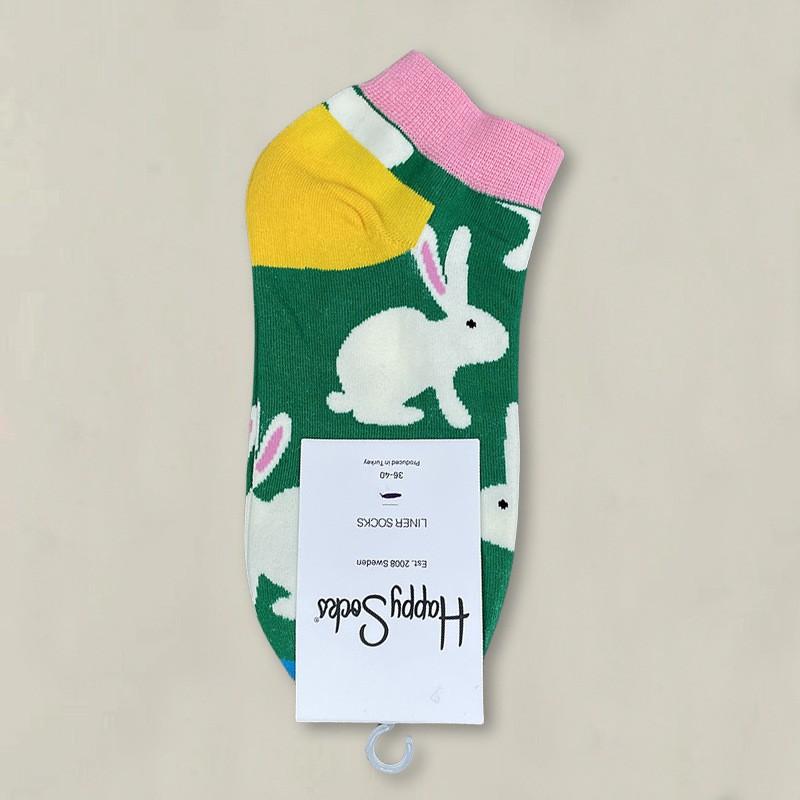 Happy Socks Womens Ankle Cartoon Cute Cotton Low Cut Colorful Casual