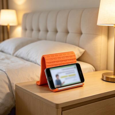 Suporte Flexível de Silicone para Celular Antiderrapante Portátil Dobrável Suporte para Celular Tablet Universal Ajustável Dobrável Montagem em Mesa para Celular