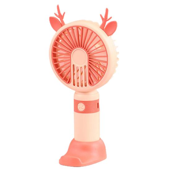 Convenient Desk Operated Long Fan 250mAh Battery Standby Time Keep Cool