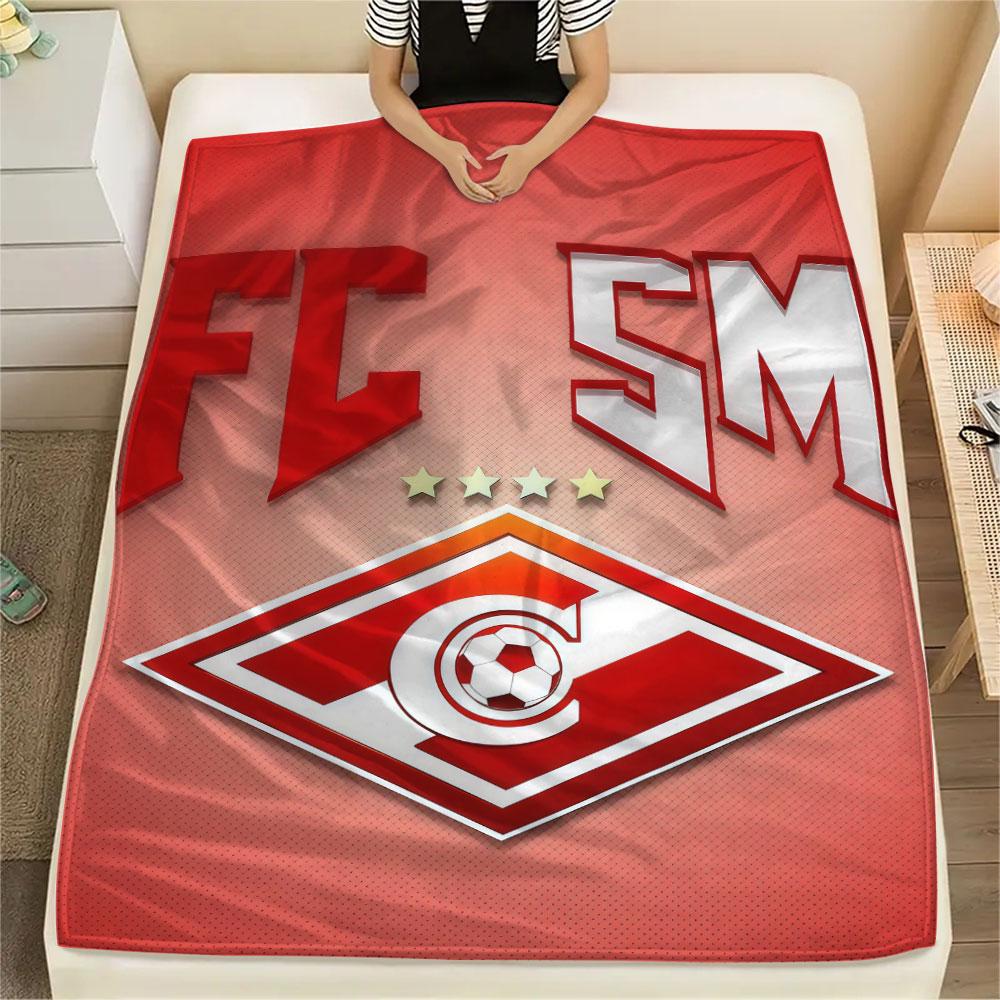1PC  Spartak Moscow Fight Blanket, High quality Comfortable for All Seasons, Home Decor, Warmth and Comfort