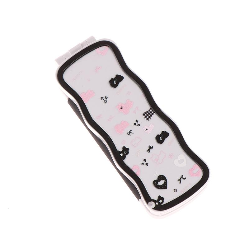 Mini Hair Brush Folding Massage Comb Head Massage Anti-Static Portable Travel Hair Brush Girl Hair Combs With Mirror