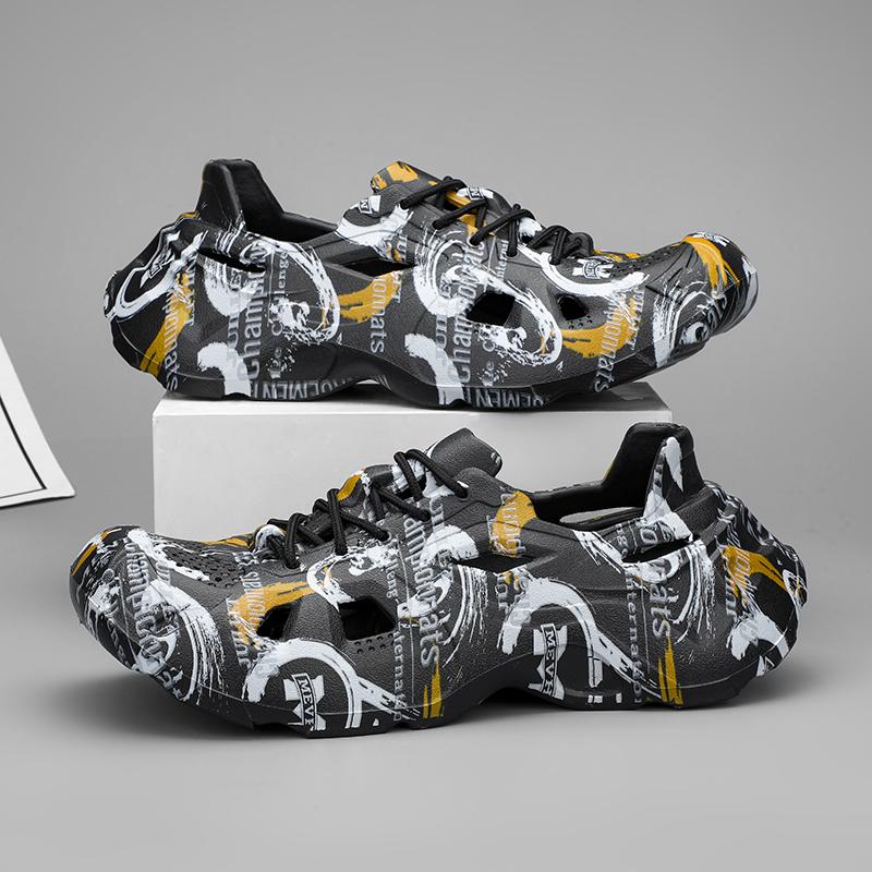 Men‘s Summer Beach Sandals Slippers Shoes Garden Shoes Fashion Street Sandal Vacation Slip-On EVA Slides Design Fashion Shoes