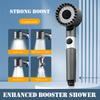 Filter Showerhead Powerful Pressurization Large Flow Shower Head Adjustable 4 Modes Replacement Parts Bathroom Accessories
