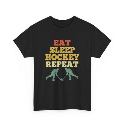 Hockey Shirt, Eat Sleep Hockey Repeat Ice Hockey Player Women Men Shirt