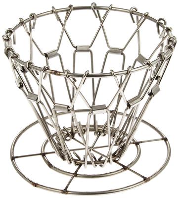 KIKKERLAND Collapsible Coffee KCU160 Dripper, Silver,