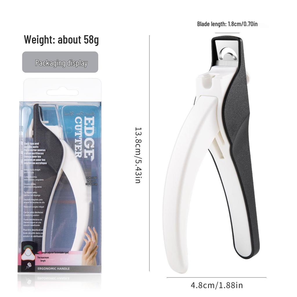 Multi-Functional U-Shaped Nail Clipper & Straight Scissors for Nail Art