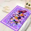 Custom 1Pc Anime Girl Birthday Celebration Flannel Personalized Rug Non Slip Floor Mat Soft Carpet for Living Bedroom Office Home Decor Gift