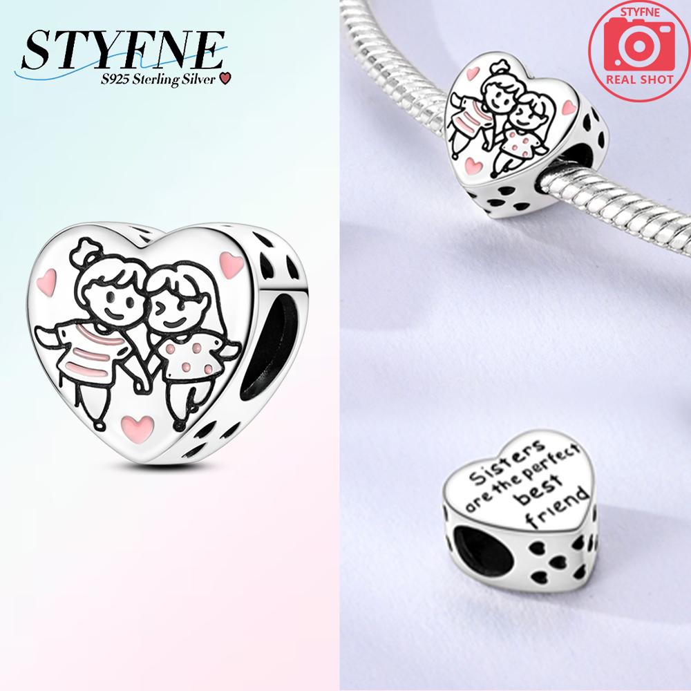 Copper Original Bead Inlaid Zirconium Bowknot Love Heart Balloon Charms Pendants Fit Bracelet Diy Jewelry Marking