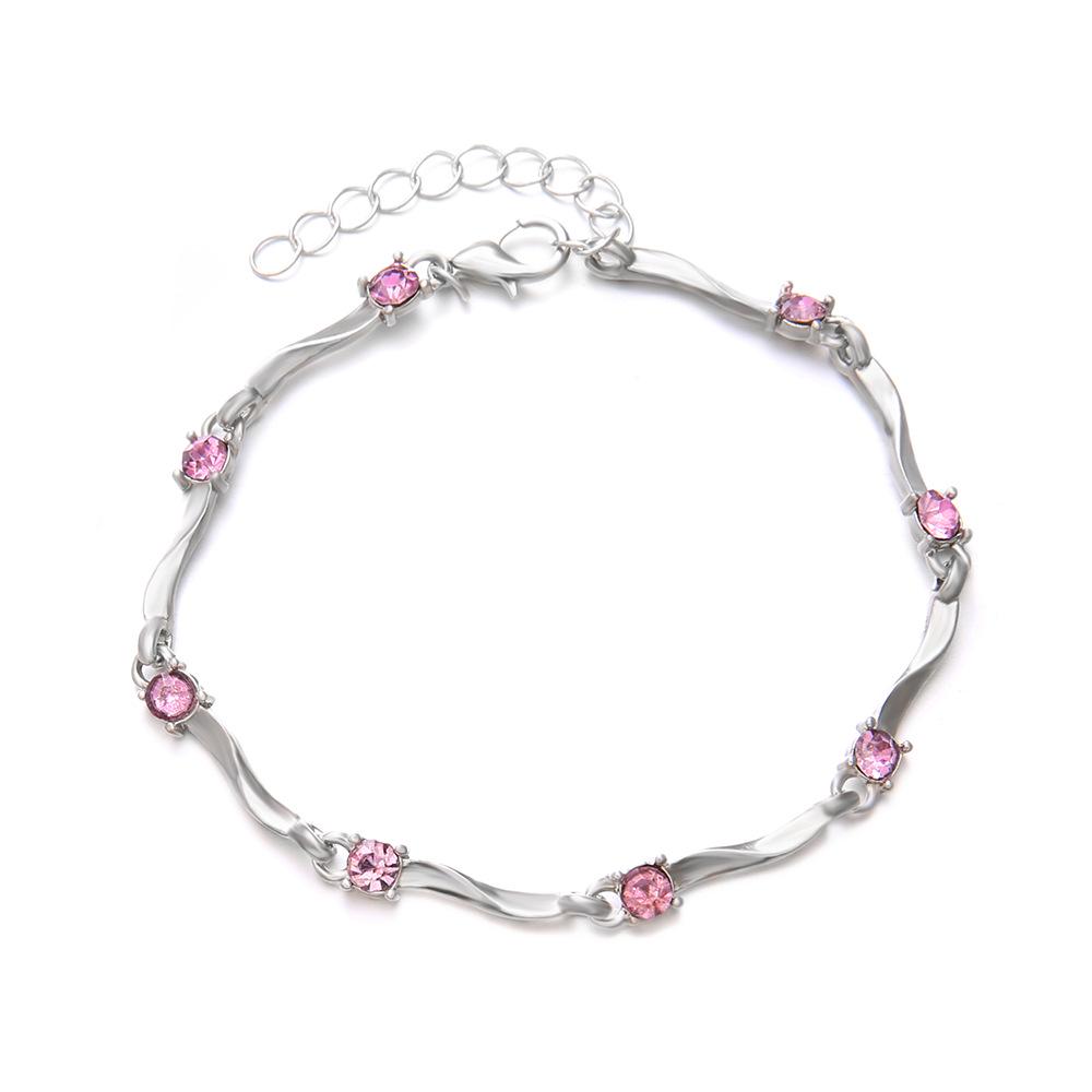 

Новый красочный браслет с кристаллами и цирконием, женский европейский и американский модный милый многослойный браслет, ювелирные изделия, подарок на день рождения, ювелирные изделия