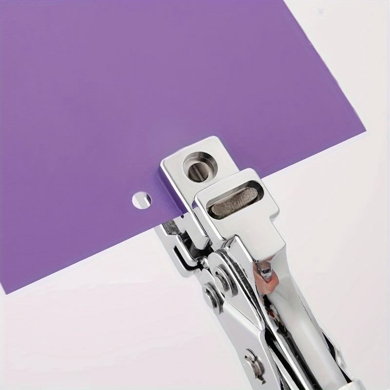 3-in-1 Manual PVC Card Puncher Elliptical Circular and Round Corner Slot Punch Durable Office School Home Use.