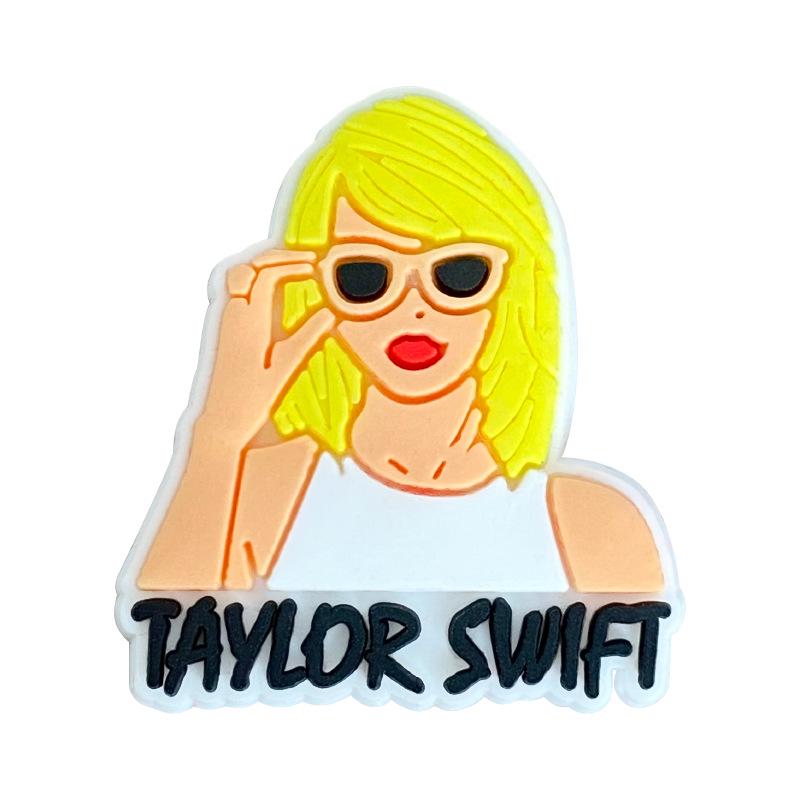 Декоративные пряжки для кроксов Taylor PVC с цветами - Мультяшные аксессуары