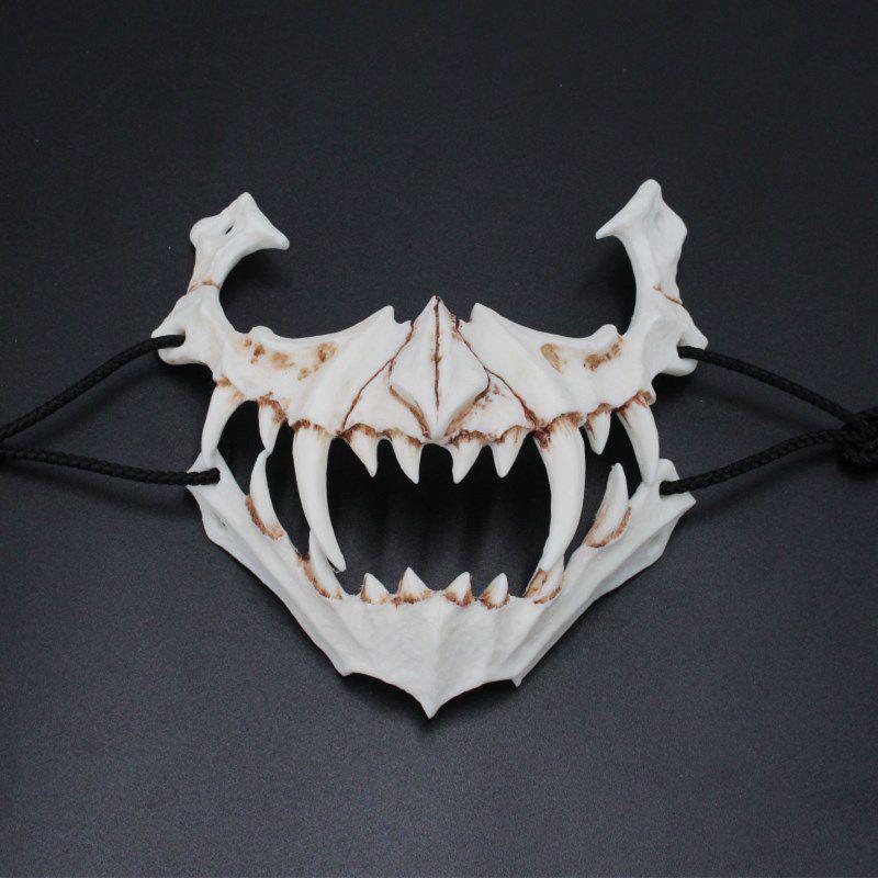 Creepy Resin Skull Mask Ideal For Halloween Celebrations And Animal Theme Parties