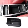 For Kia Stinger 2018- ABS Black Car Center Console Armrest Storage Box Interior Organizer Tray Accessories