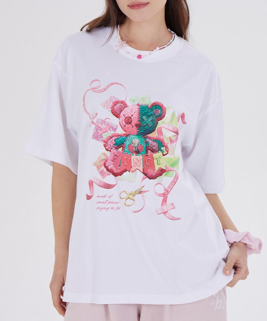 DYSFUNCT Funct Studded Bears T-Shirt(White)